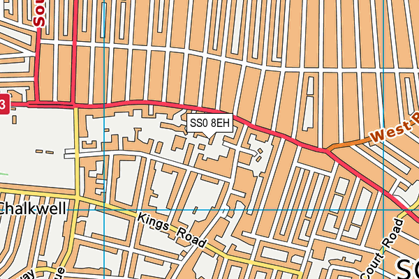 SS0 8EH map - OS VectorMap District (Ordnance Survey)