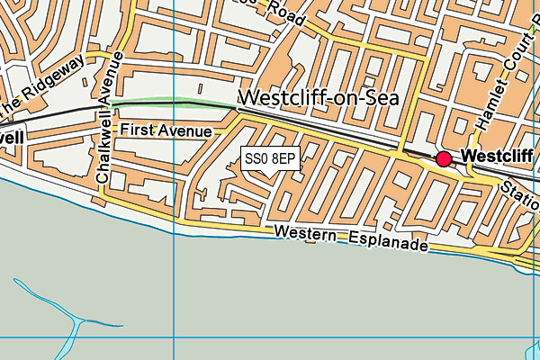SS0 8EP map - OS VectorMap District (Ordnance Survey)