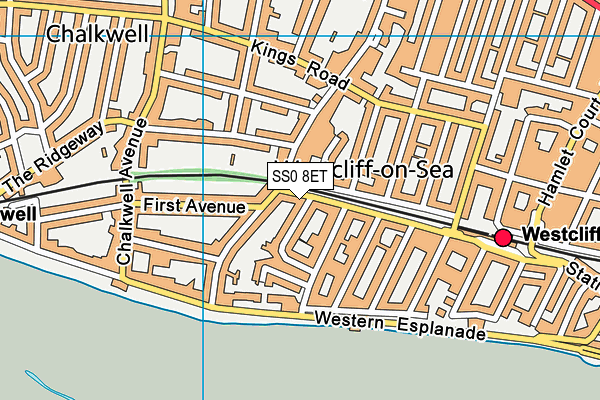 SS0 8ET map - OS VectorMap District (Ordnance Survey)