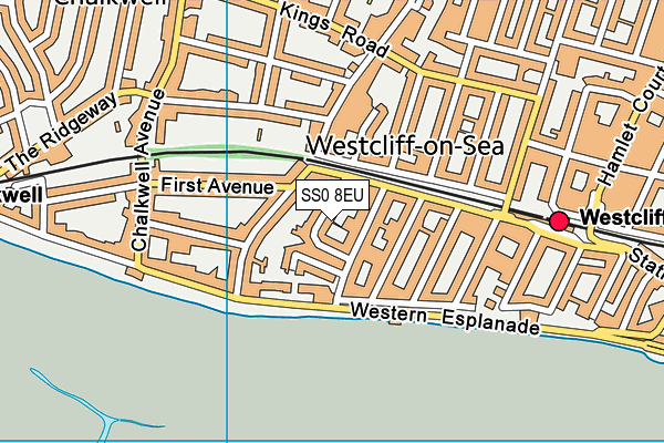 SS0 8EU map - OS VectorMap District (Ordnance Survey)