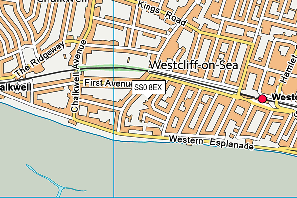 SS0 8EX map - OS VectorMap District (Ordnance Survey)