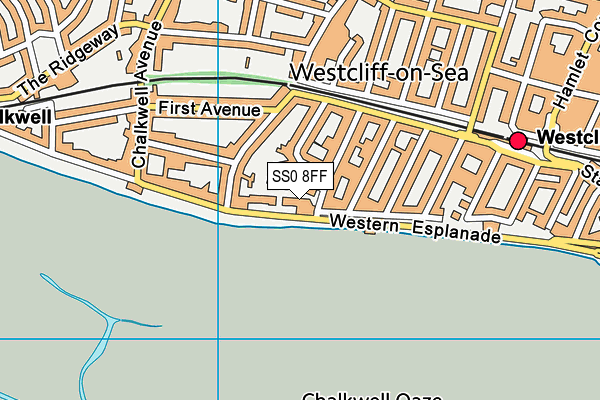 SS0 8FF map - OS VectorMap District (Ordnance Survey)