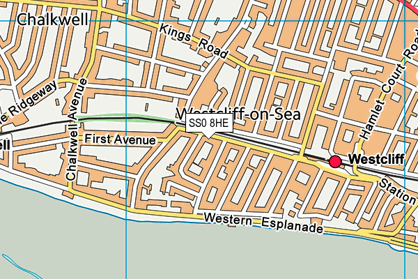 SS0 8HE map - OS VectorMap District (Ordnance Survey)