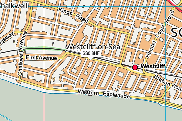 SS0 8HF map - OS VectorMap District (Ordnance Survey)