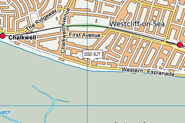 SS0 8JT map - OS VectorMap District (Ordnance Survey)