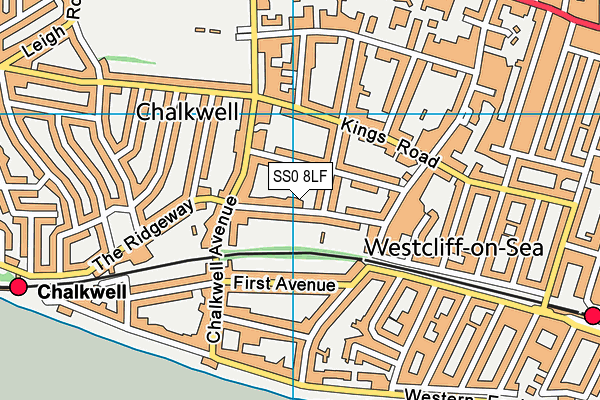 SS0 8LF map - OS VectorMap District (Ordnance Survey)