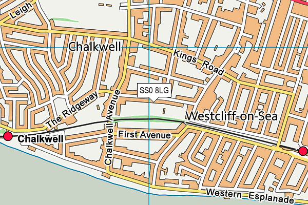 Crowstone & St Saviours Lawn Tennis Club map (SS0 8LG) - OS VectorMap District (Ordnance Survey)
