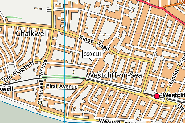 SS0 8LH map - OS VectorMap District (Ordnance Survey)