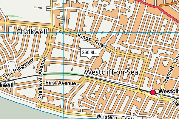 SS0 8LJ map - OS VectorMap District (Ordnance Survey)