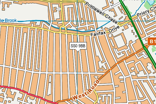 SS0 9BB map - OS VectorMap District (Ordnance Survey)