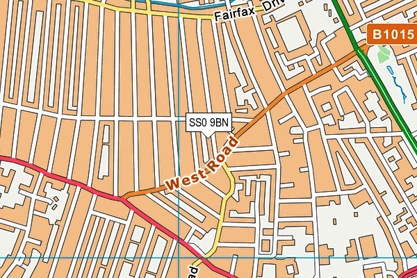 SS0 9BN map - OS VectorMap District (Ordnance Survey)
