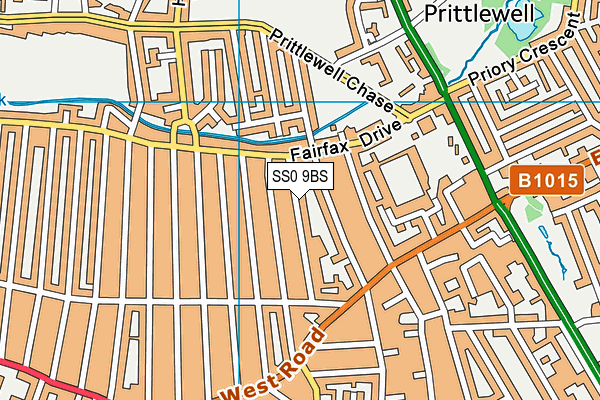 Westborough Academy map (SS0 9BS) - OS VectorMap District (Ordnance Survey)