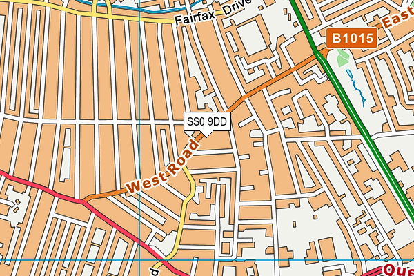 SS0 9DD map - OS VectorMap District (Ordnance Survey)