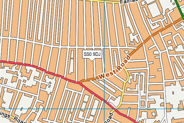 SS0 9DJ map - OS VectorMap District (Ordnance Survey)