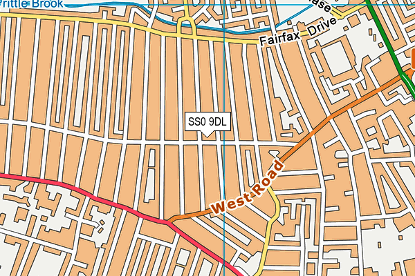 SS0 9DL map - OS VectorMap District (Ordnance Survey)