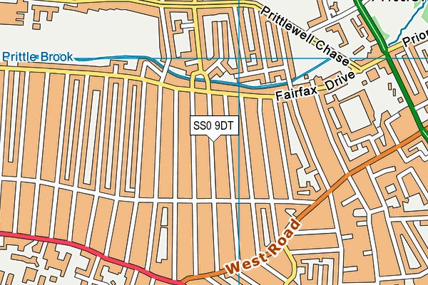 SS0 9DT map - OS VectorMap District (Ordnance Survey)