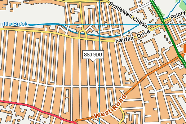 SS0 9DU map - OS VectorMap District (Ordnance Survey)