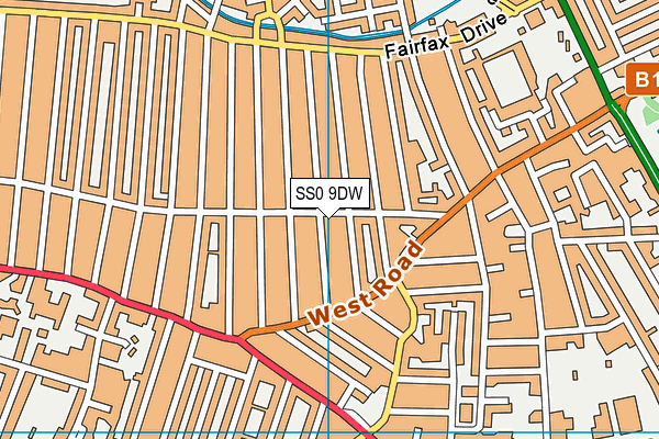 SS0 9DW map - OS VectorMap District (Ordnance Survey)