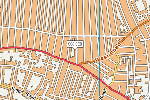 SS0 9EB map - OS VectorMap District (Ordnance Survey)
