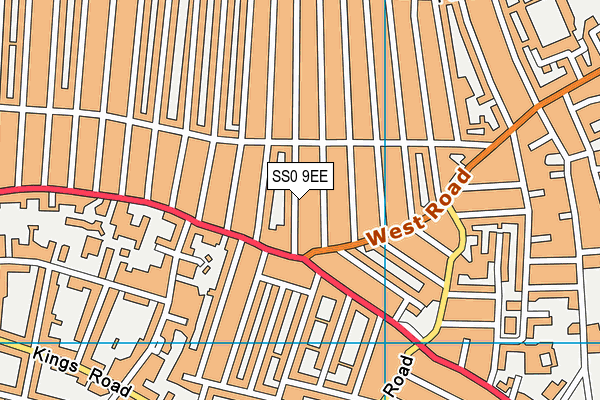 SS0 9EE map - OS VectorMap District (Ordnance Survey)