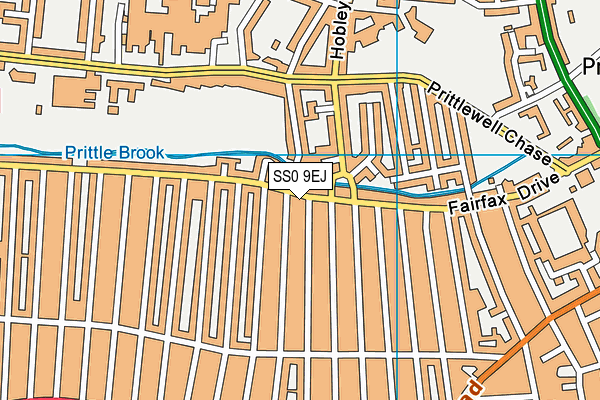 SS0 9EJ map - OS VectorMap District (Ordnance Survey)