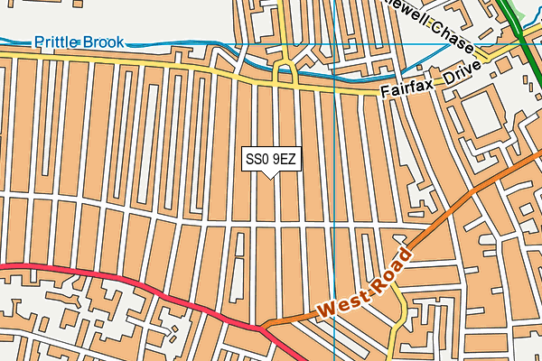 SS0 9EZ map - OS VectorMap District (Ordnance Survey)
