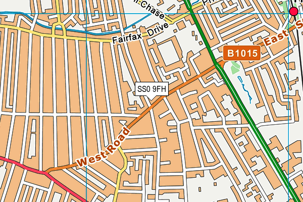 SS0 9FH map - OS VectorMap District (Ordnance Survey)