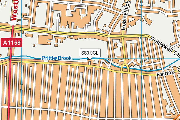 SS0 9GL map - OS VectorMap District (Ordnance Survey)