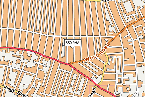 SS0 9HA map - OS VectorMap District (Ordnance Survey)