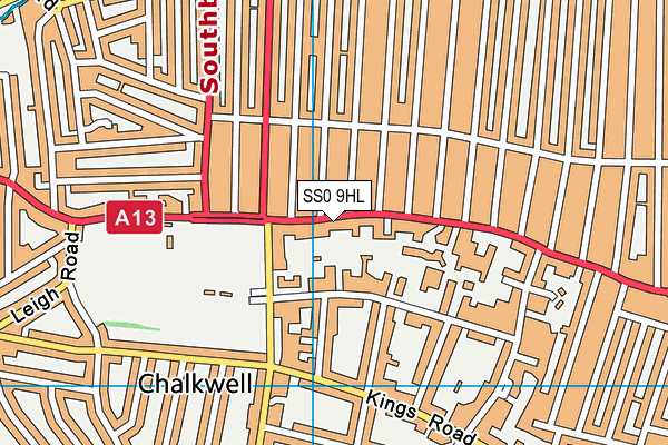 SS0 9HL map - OS VectorMap District (Ordnance Survey)
