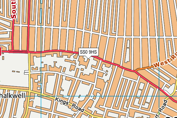 SS0 9HS map - OS VectorMap District (Ordnance Survey)