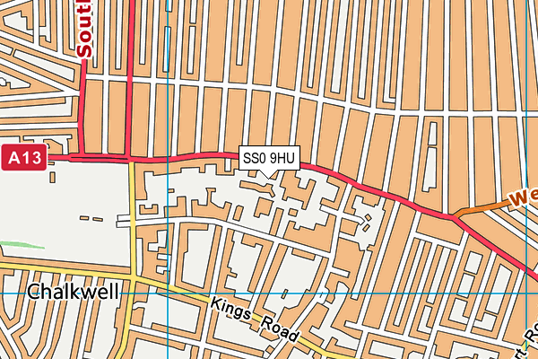 SS0 9HU map - OS VectorMap District (Ordnance Survey)