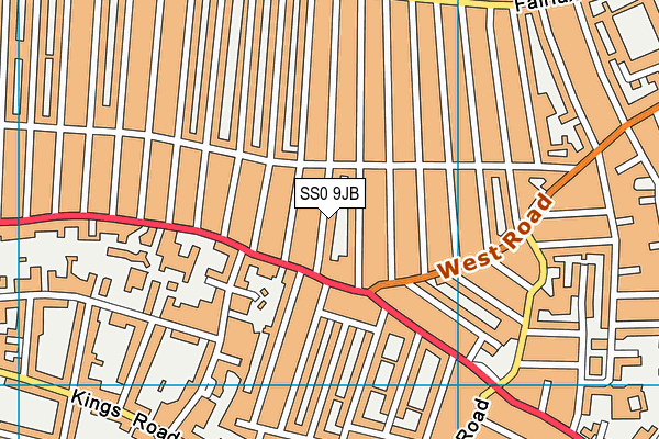 SS0 9JB map - OS VectorMap District (Ordnance Survey)