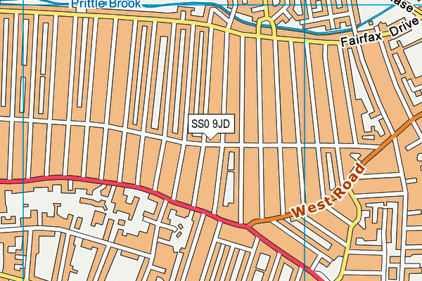 SS0 9JD map - OS VectorMap District (Ordnance Survey)