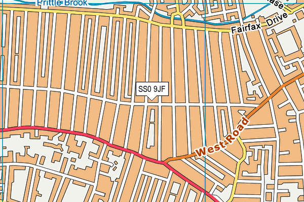 SS0 9JF map - OS VectorMap District (Ordnance Survey)
