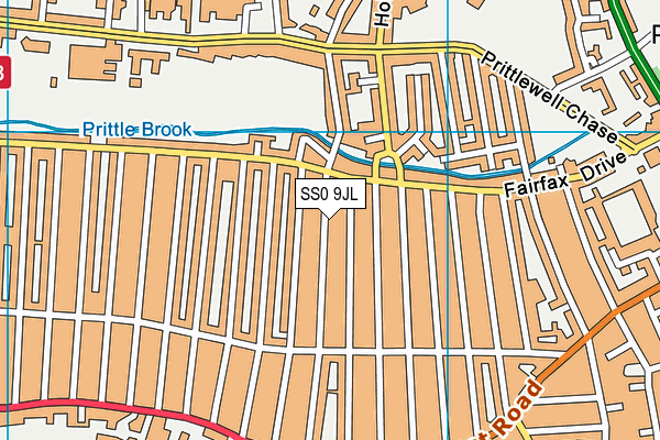 SS0 9JL map - OS VectorMap District (Ordnance Survey)