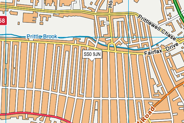 SS0 9JN map - OS VectorMap District (Ordnance Survey)