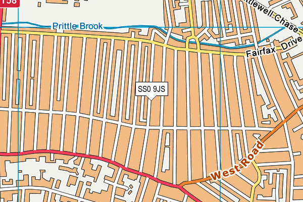 SS0 9JS map - OS VectorMap District (Ordnance Survey)