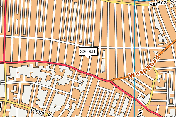 SS0 9JT map - OS VectorMap District (Ordnance Survey)