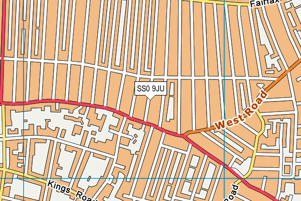 SS0 9JU map - OS VectorMap District (Ordnance Survey)