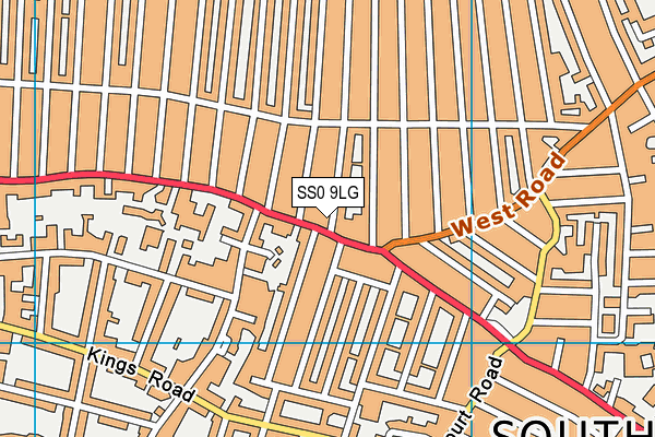 SS0 9LG map - OS VectorMap District (Ordnance Survey)