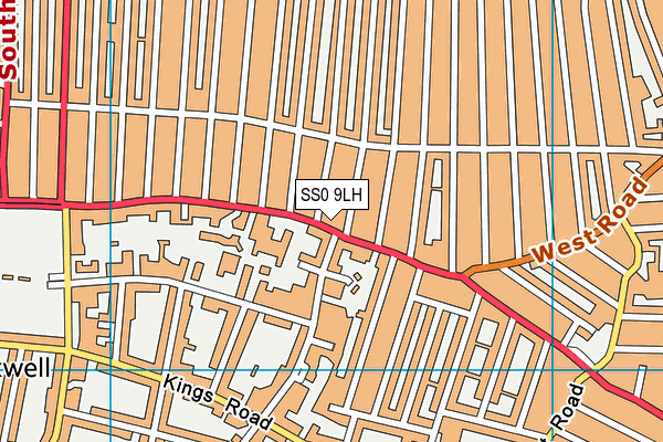 SS0 9LH map - OS VectorMap District (Ordnance Survey)