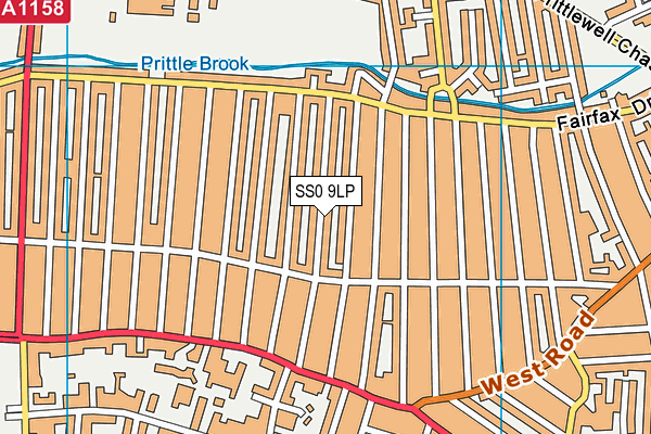 SS0 9LP map - OS VectorMap District (Ordnance Survey)