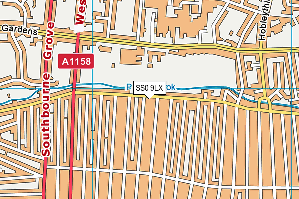 SS0 9LX map - OS VectorMap District (Ordnance Survey)