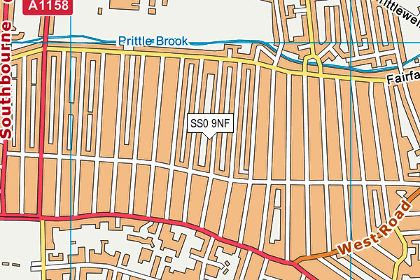 SS0 9NF map - OS VectorMap District (Ordnance Survey)