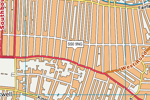 SS0 9NG map - OS VectorMap District (Ordnance Survey)