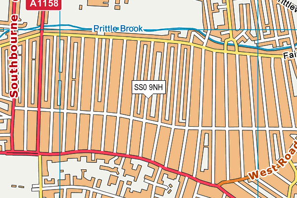 SS0 9NH map - OS VectorMap District (Ordnance Survey)