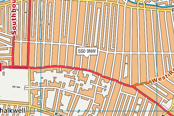 SS0 9NW map - OS VectorMap District (Ordnance Survey)