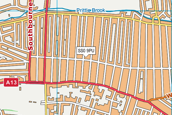 SS0 9PU map - OS VectorMap District (Ordnance Survey)