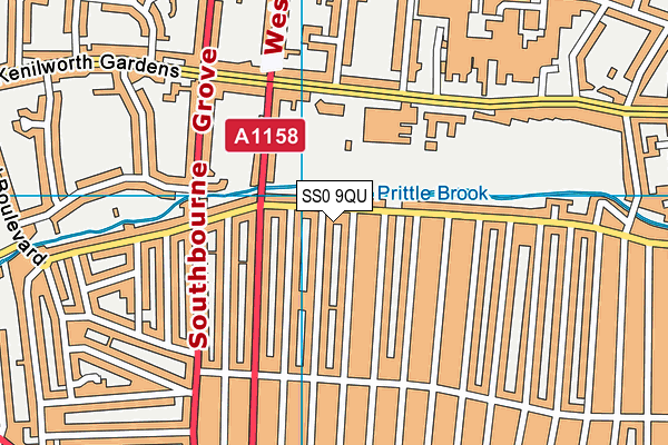 SS0 9QU map - OS VectorMap District (Ordnance Survey)